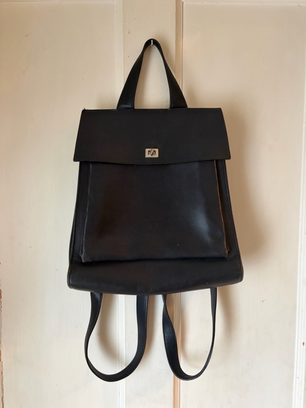 Vintage Leather Backpack - Just Campagne - Made in France